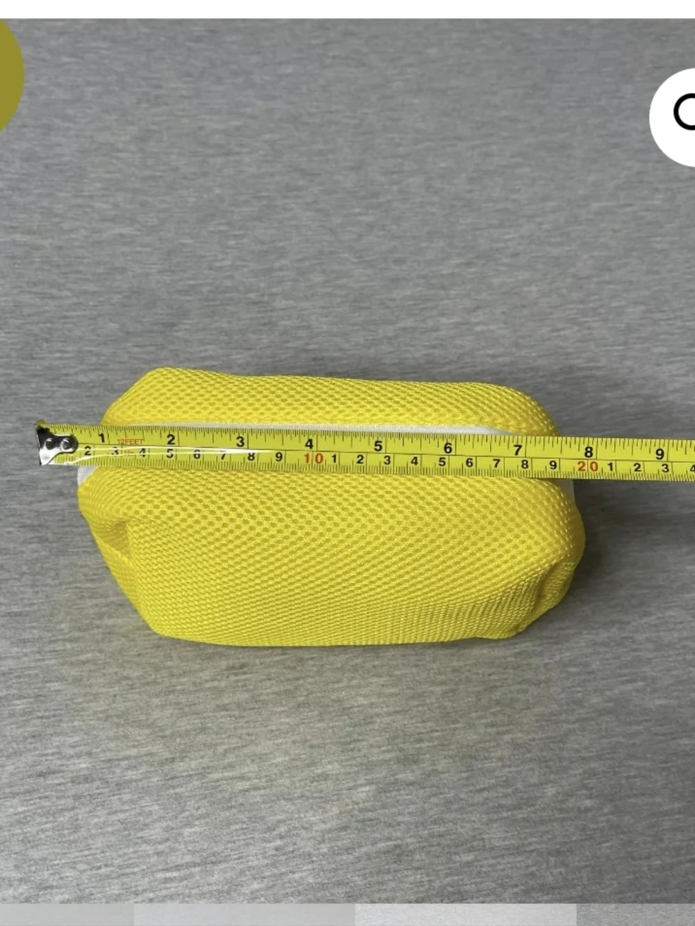 Goop Presents: SuperGoop! Yellow Mesh Makeup Cosmetic Bag